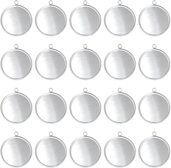 20 Pieces Stainless Steel Roun - огляд і ціна Resin Crafts