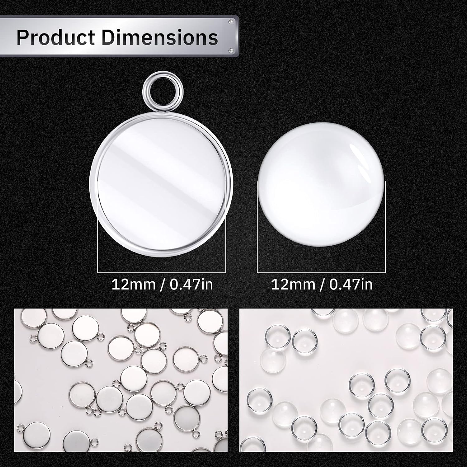20 Pieces Stainless Steel Roun - огляд і ціна Resin Crafts