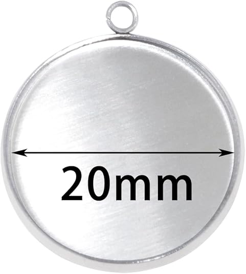20 Pieces Stainless Steel Roun - огляд і ціна Resin Crafts
