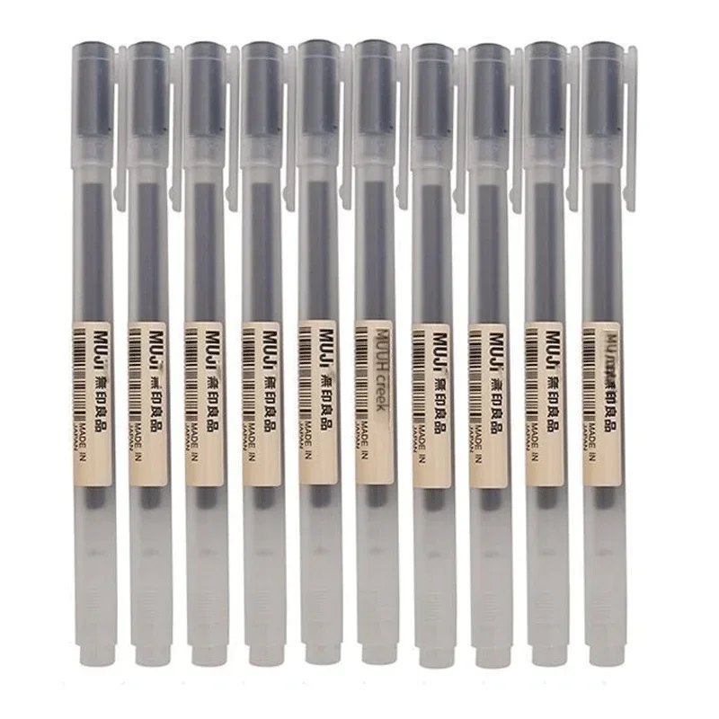 6/8Pcs/Set MUJIs Gel Pen Black - огляд і ціна Muji Stationery Gel Pen