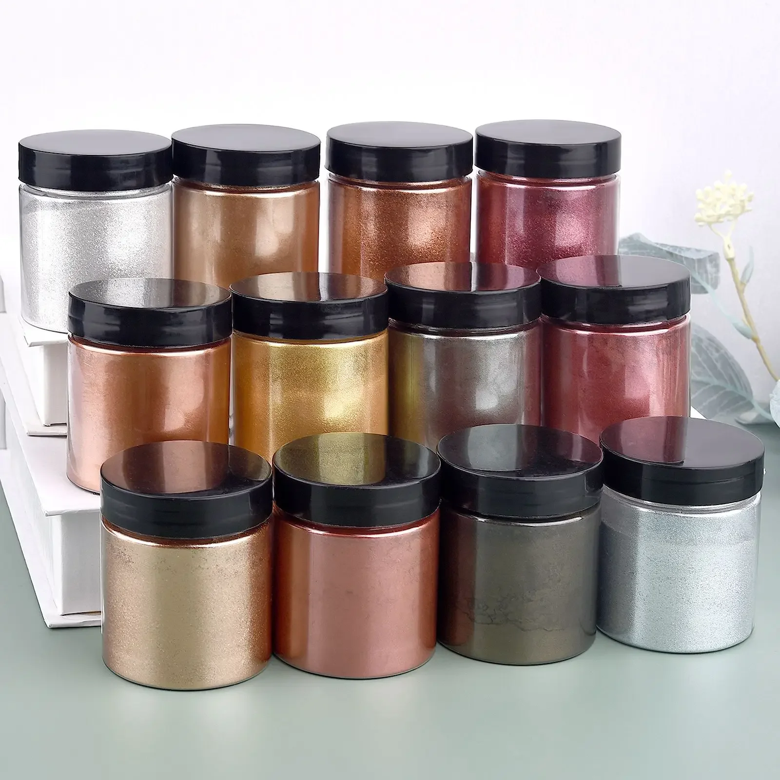 50g/Bottle Metallic Glitter Po - огляд і ціна Resin Pigment Set