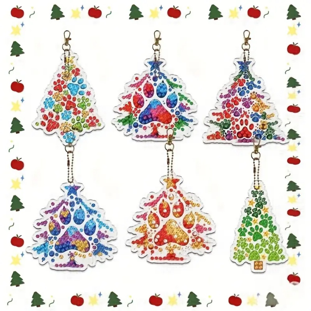 6pcs/Set DIY Christmas Tree Pa - огляд і ціна Resin Craft For Beginners