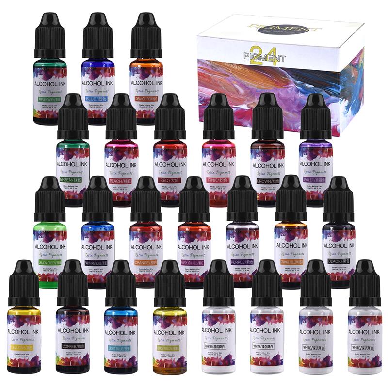 24 Color/Set 10ml  Resin Pigme - огляд і ціна Resin Pigment Set