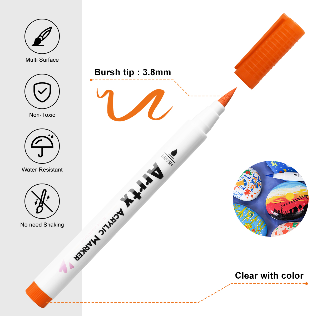 Arrtx Acrylic Paint Pens, Extr - огляд і ціна Copic Marker Classic