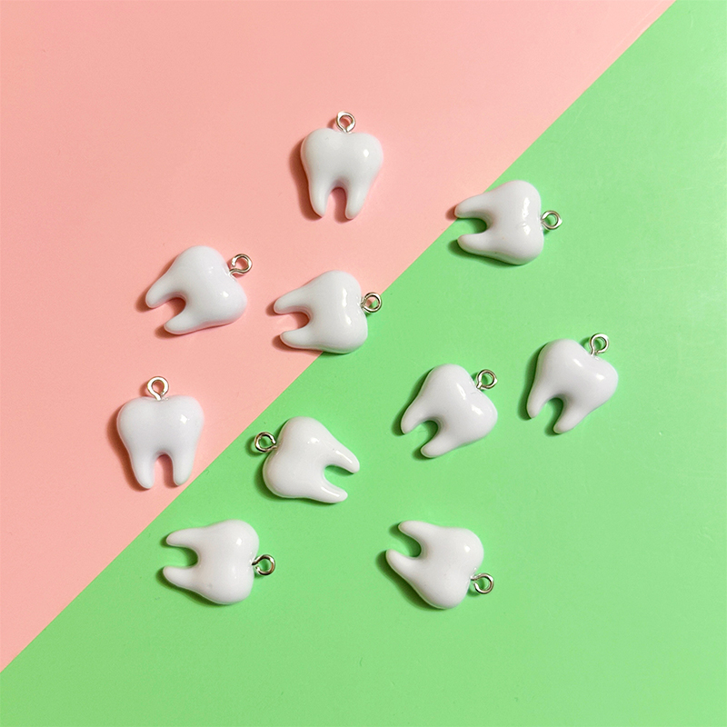 10pcs Cute White Teeth Resin P - огляд і ціна Resin Craft Projects
