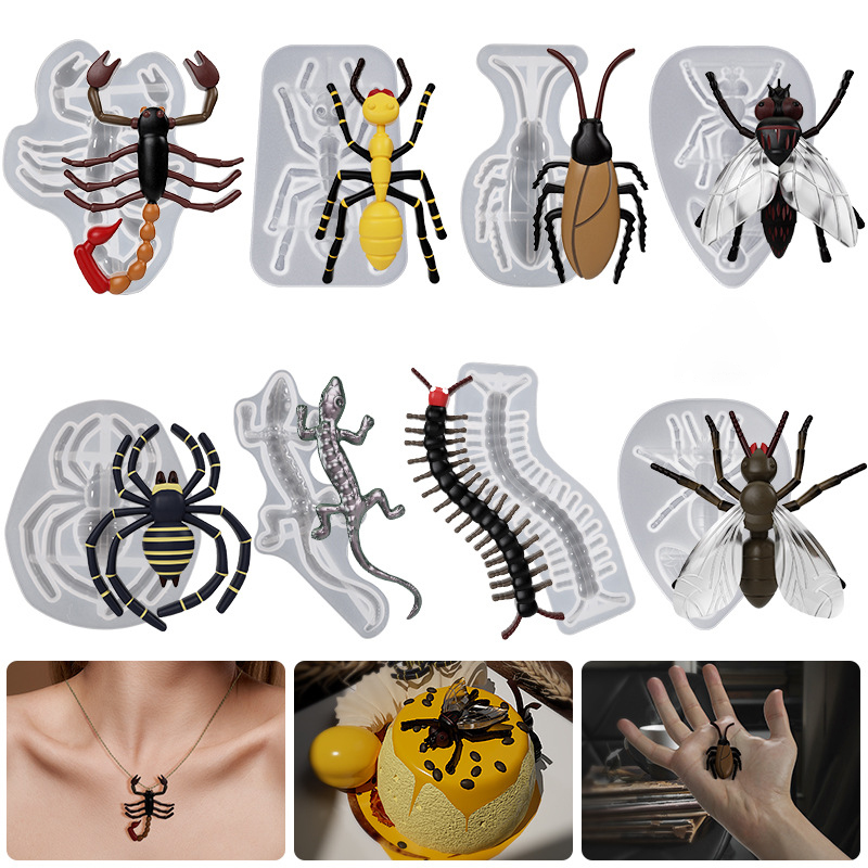 3D Lizard Silicone Molds Spide - огляд і ціна Resin Ocean Wave Mold