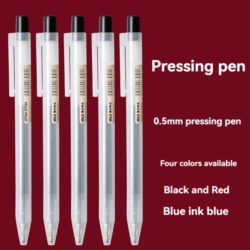 0.5mm Press Gel Pen Blue/Black - огляд і ціна Muji Stationery Gel Pen