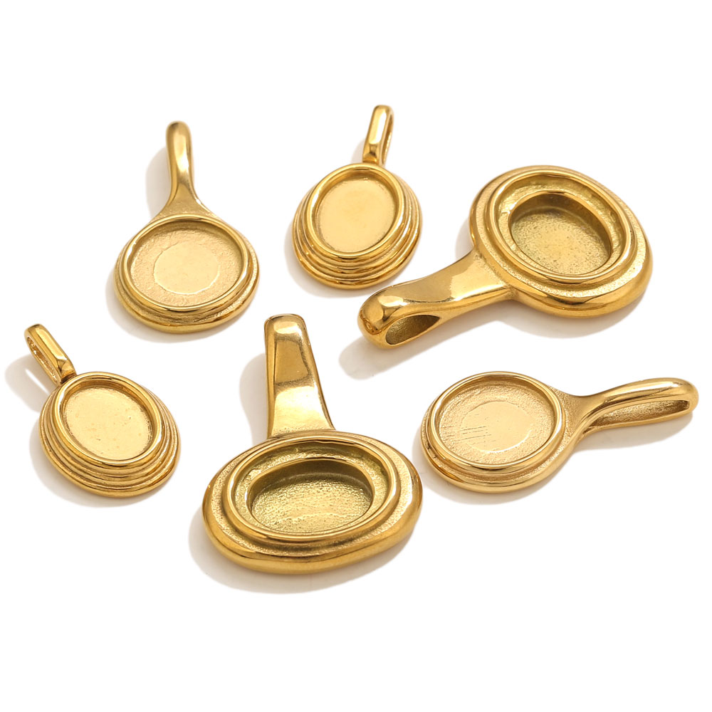 5pcs Stainless Steel Round Ova - огляд і ціна Resin Crafts