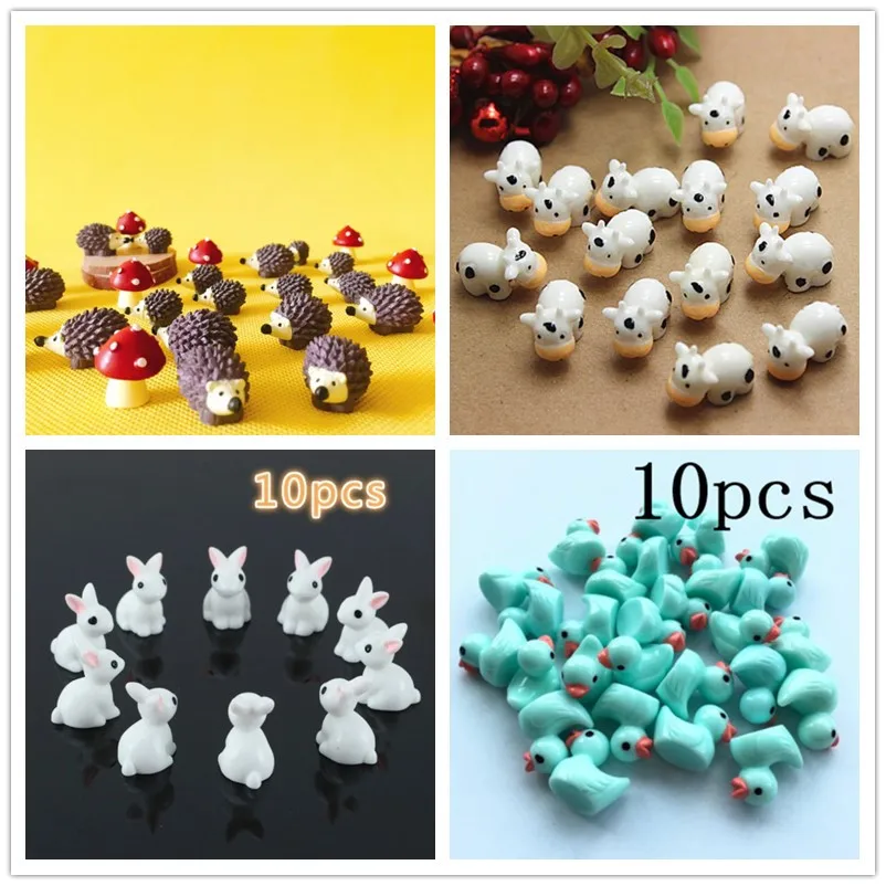 10Pcs/Hedgehog and Cows/Cute A - огляд і ціна Terrarium Moss Art
