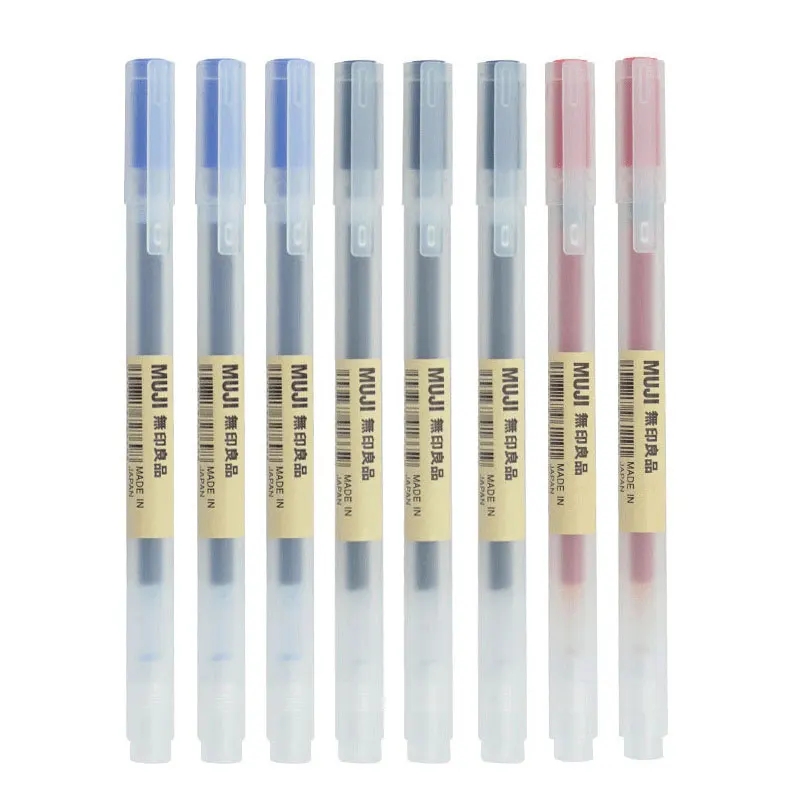 3-6Pcs Kawaii Gel Pen Black/Re - огляд і ціна Muji Stationery Gel Pen