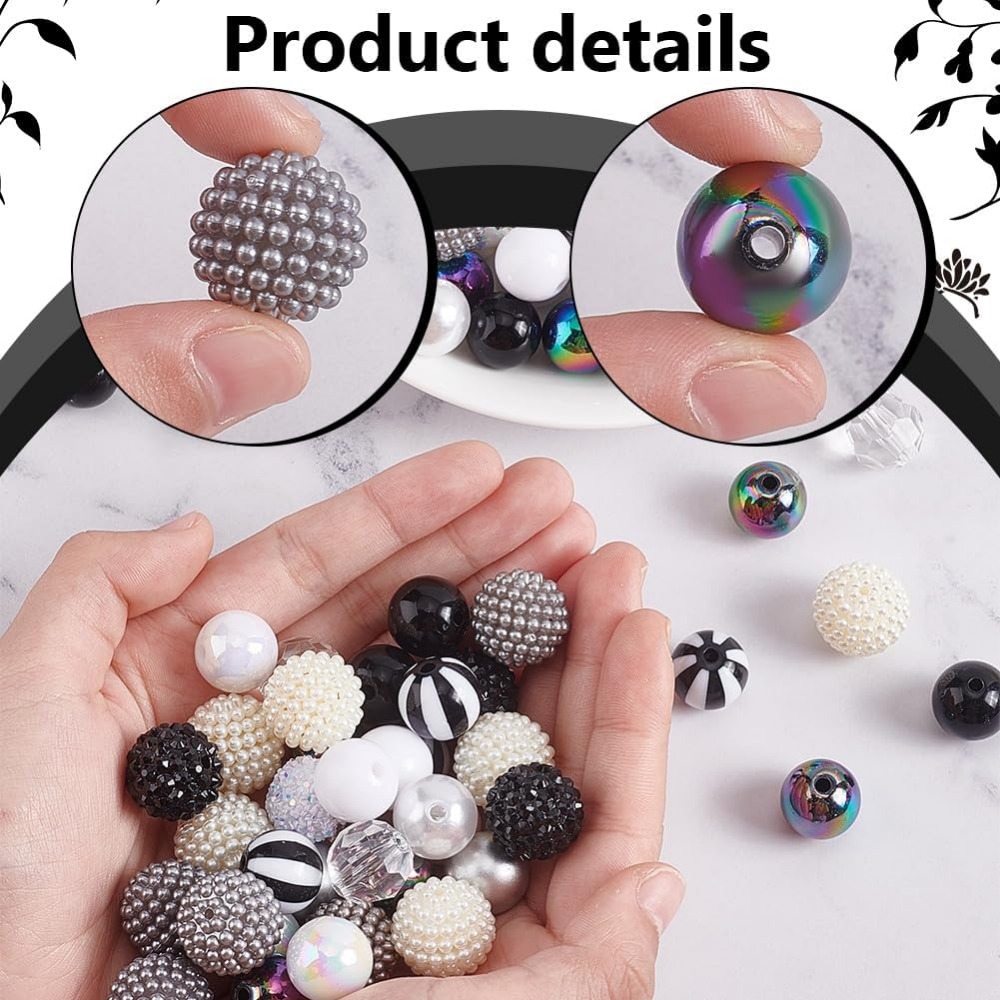 106pcs Chunky Beads 12 Styles  - огляд і ціна Resin Crafts