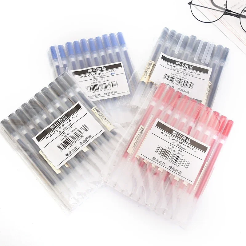 10-30Pcs/Set 0.38/0.5mm Gel pe - огляд і ціна Muji Stationery Gel Pen