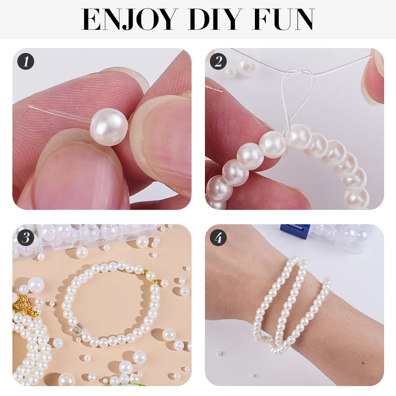 800pcs Artificial Faux Pearl R - огляд і ціна Resin Crafts