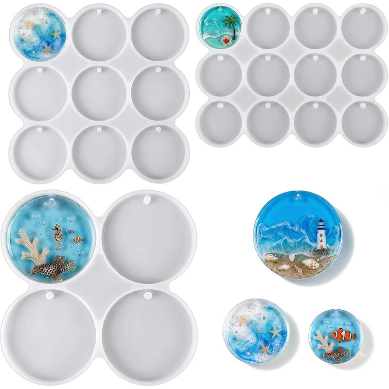 3Round mold set，25A circular r - огляд і ціна Resin Ocean Wave Mold