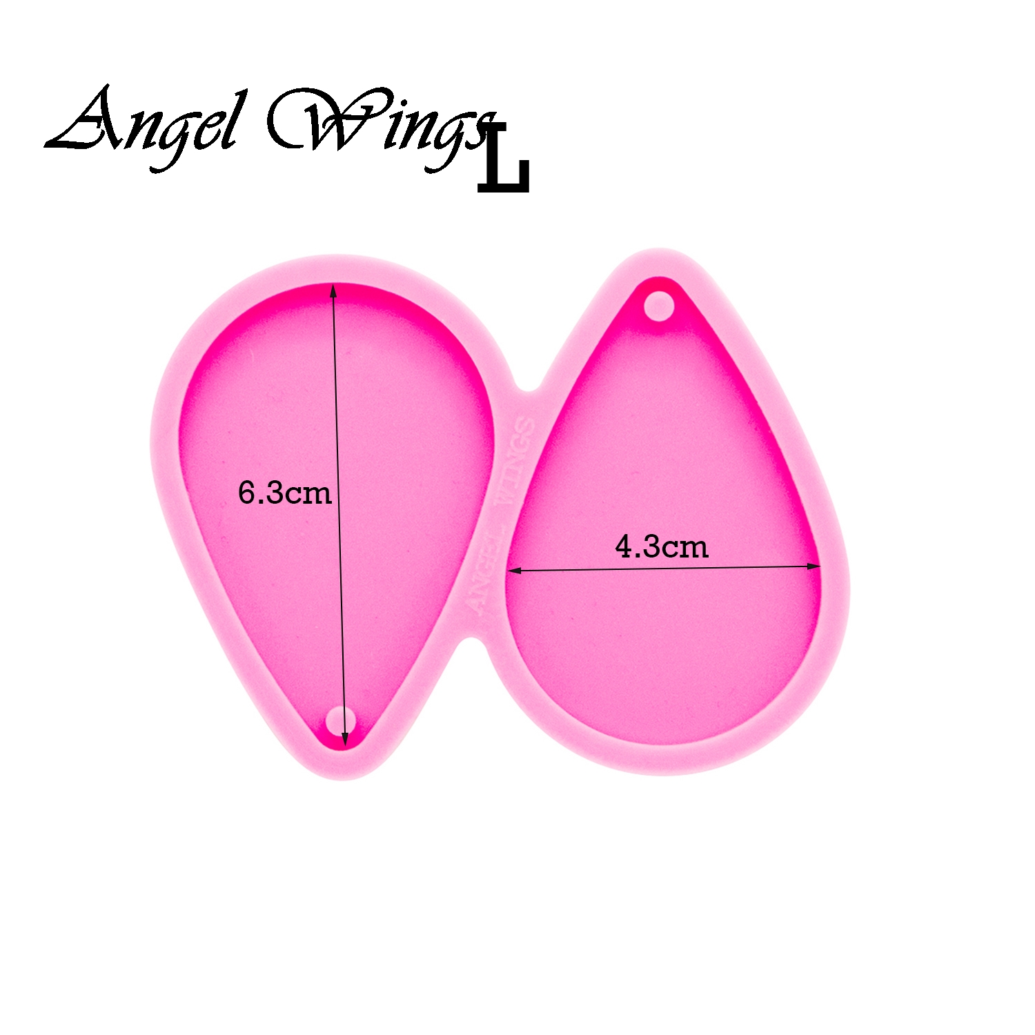 Shiny Tear Drop Hoop Earrings  - огляд і ціна Geode Mold Silicone
