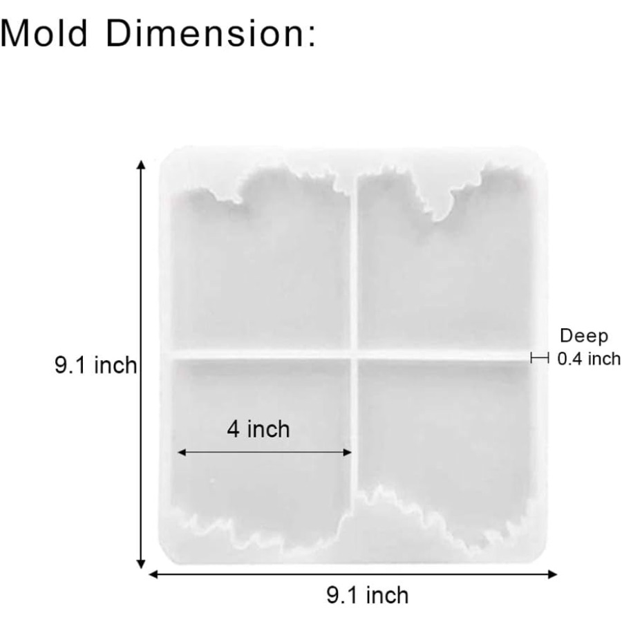 Ocean Wave Coaster Silicone Mo - огляд і ціна Resin Ocean Wave Mold