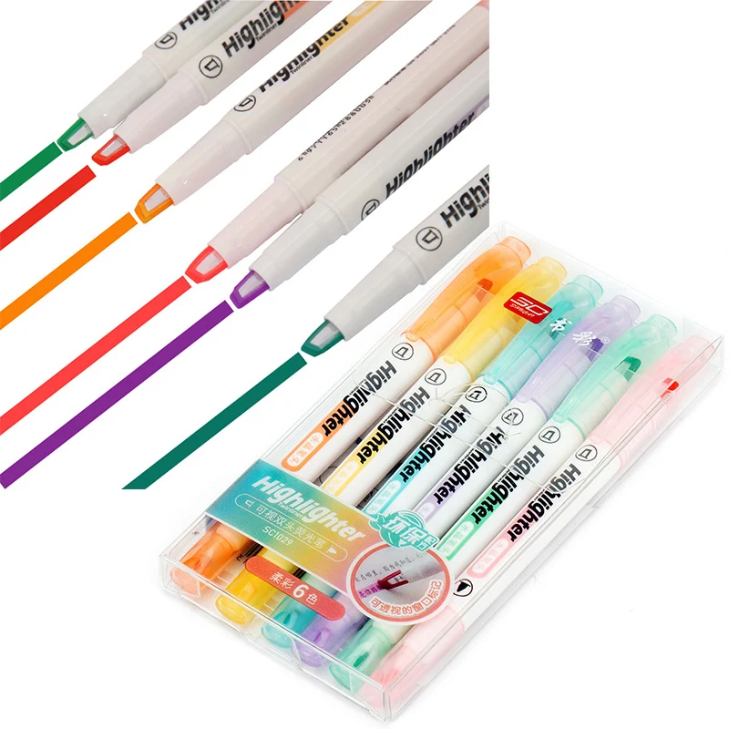6 Colors/Set Unique Window Tip - огляд і ціна Stabilo Marker Boss