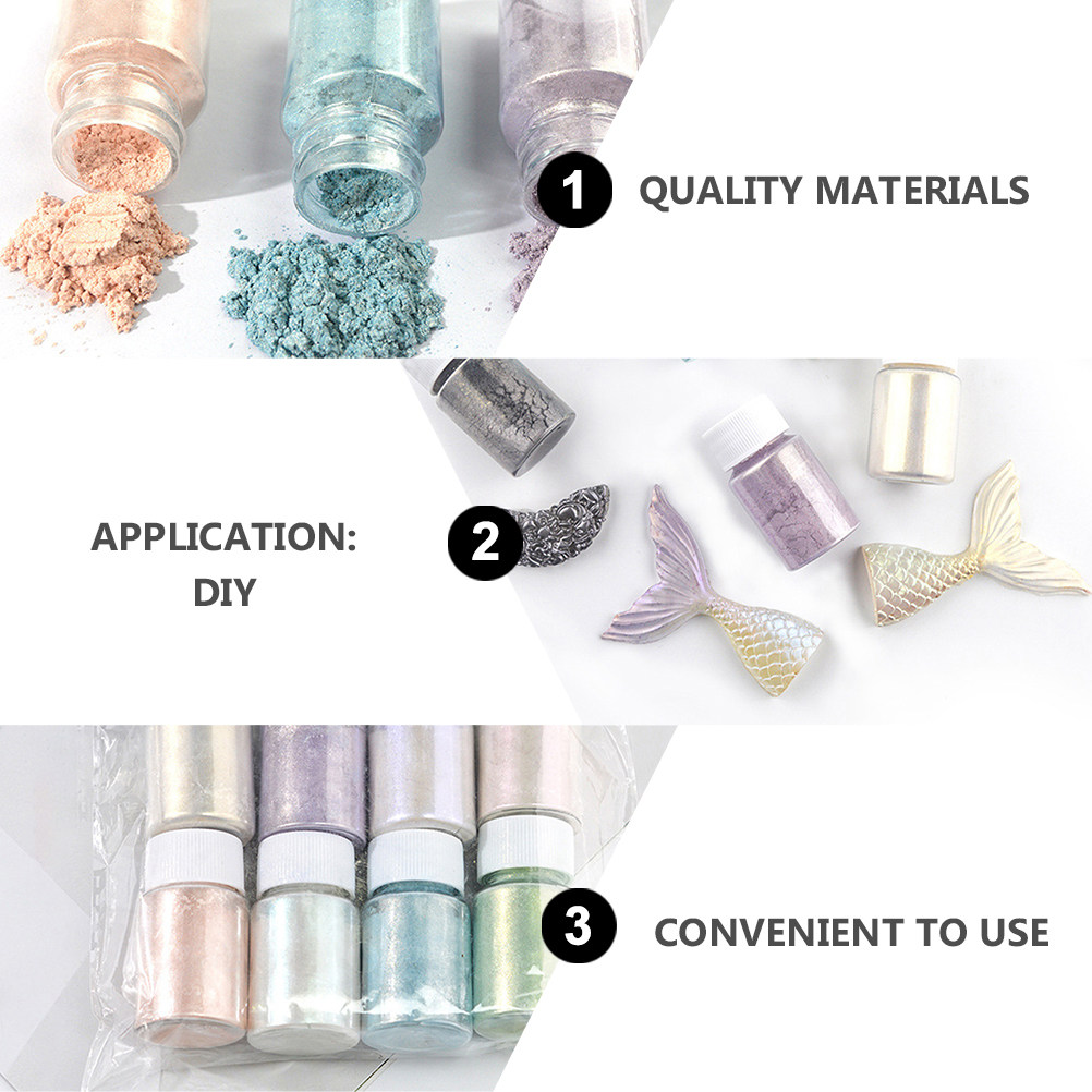 9Pcs Exquisite Mica Pigment Po - огляд і ціна Resin Pigment Set