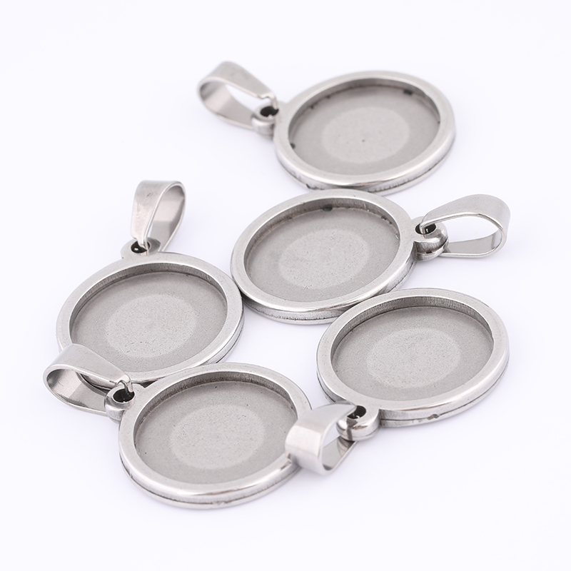 10pcs 15mm Round Cabochon Base - огляд і ціна Bezels Set Pendant