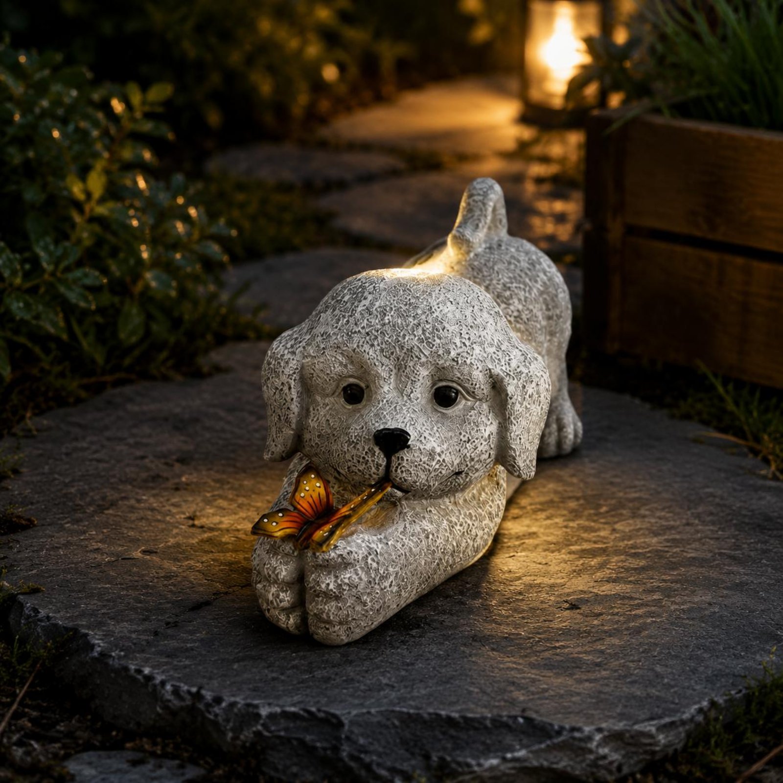 Solar Dog Statue Resin Craft S - огляд і ціна Resin Crafts