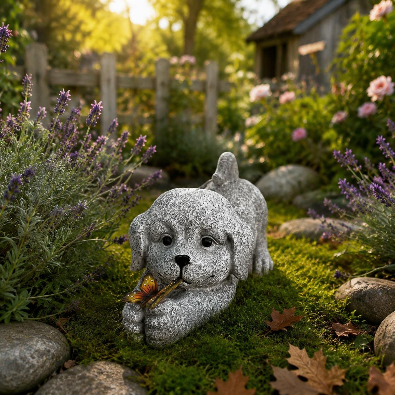 Solar Dog Statue Resin Craft S - огляд і ціна Resin Crafts