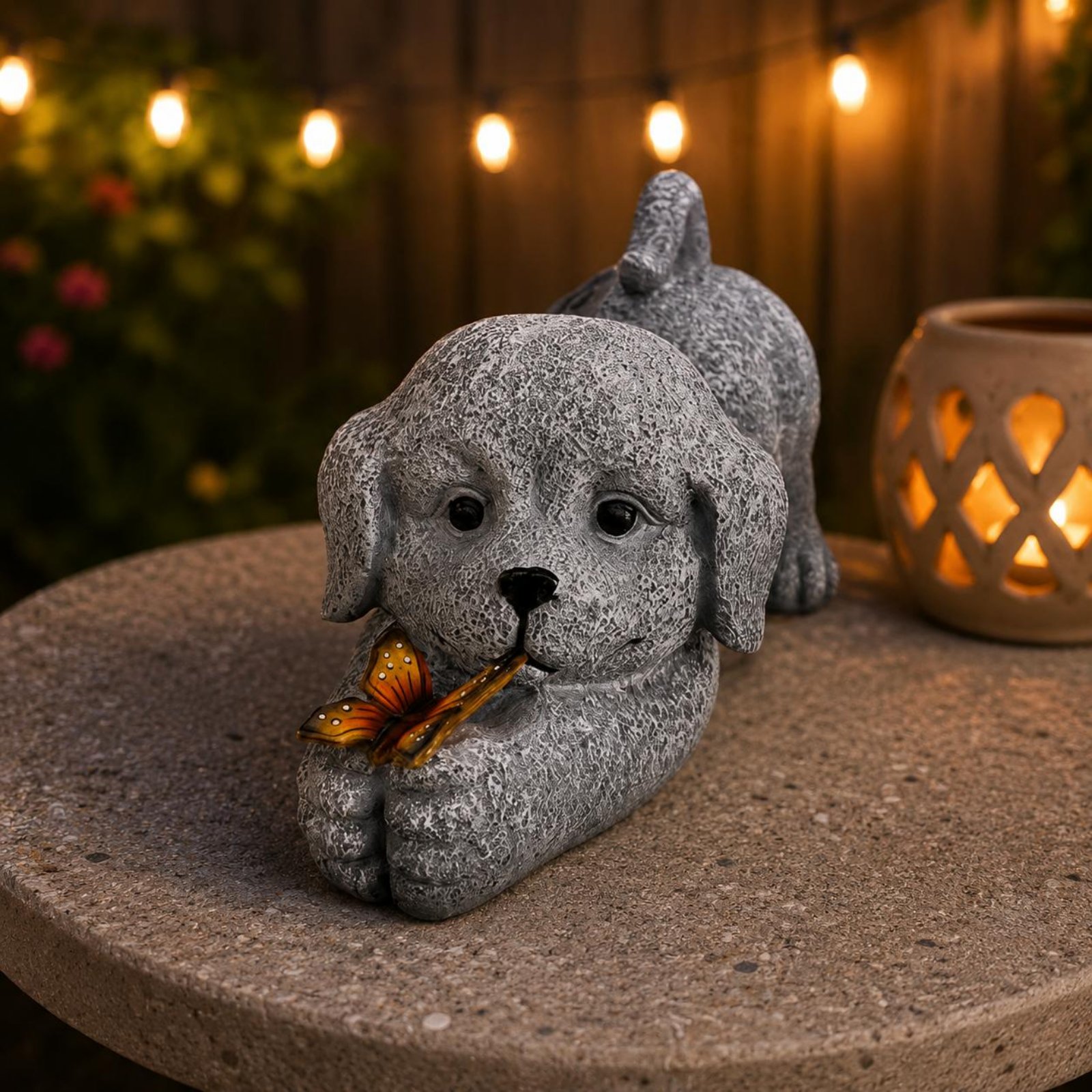 Solar Dog Statue Resin Craft S - огляд і ціна Resin Crafts