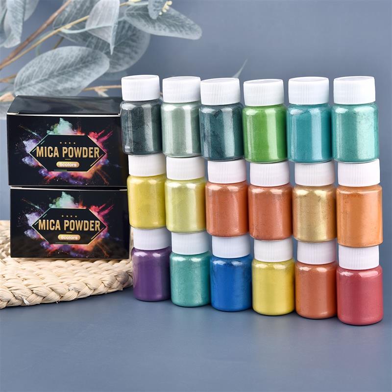 6 Pcs-Set Epoxy Resin Dye Mica - огляд і ціна Resin Pigment Set