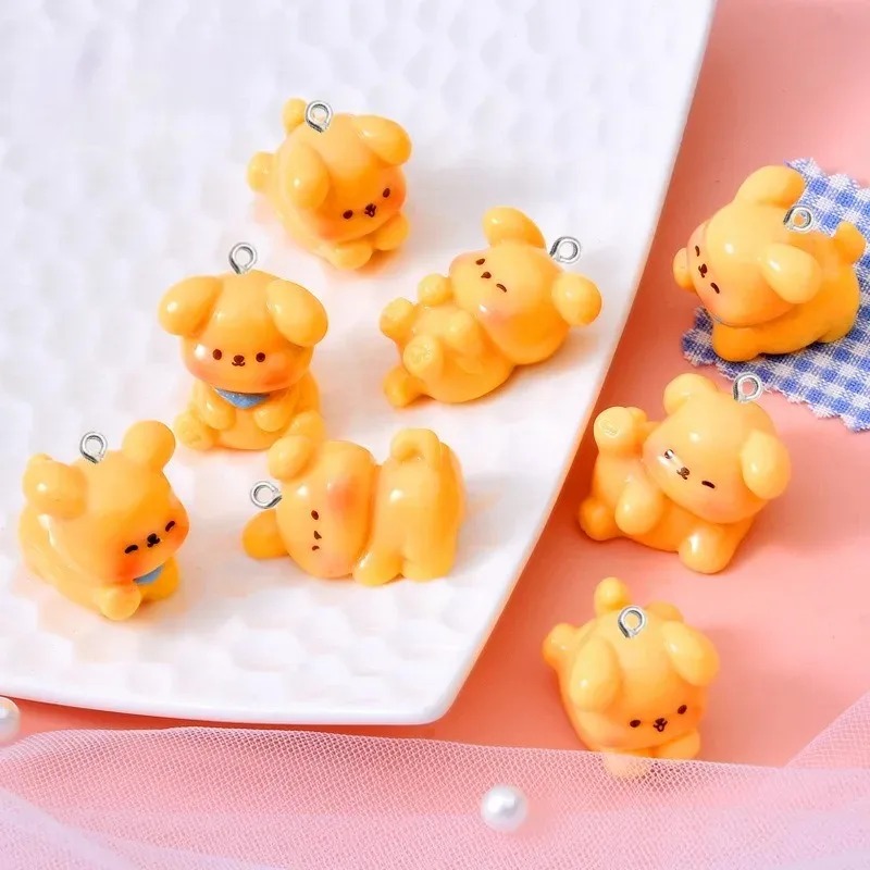 10Pcs Cute Cartoon Dog Acrylic - огляд і ціна Resin Craft Projects
