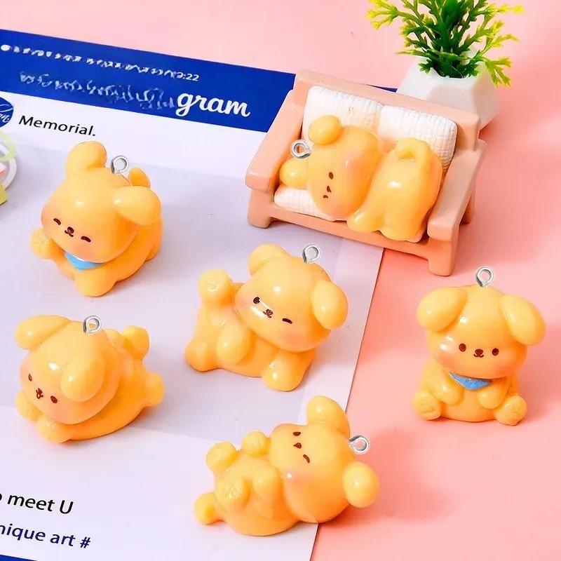 10Pcs Cute Cartoon Dog Acrylic - огляд і ціна Resin Craft Projects