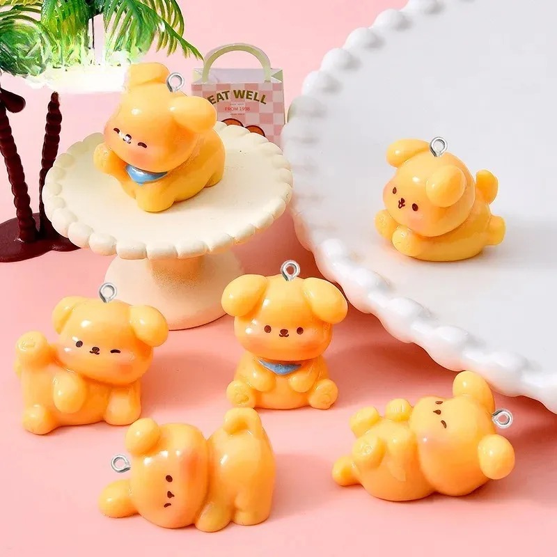 10Pcs Cute Cartoon Dog Acrylic - огляд і ціна Resin Craft Projects